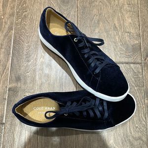 Cole Haan GrandPro Navy Velvet Tennis‎ Sneakers 8.5